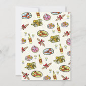 Hand getrokken doodle Picnic Party in de Yardy Kaart (Achterkant)