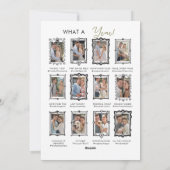 Hand getrokken Doodle Review eerste kersthuwelijk Feestdagenkaart (Achterkant)