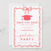 Hand getrokken Doodles Afstuderen Save the Date In Kaart (Voorkant)