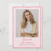 Hand getrokken Doodles grillige afstudeerfeest Kaart (Achterkant)