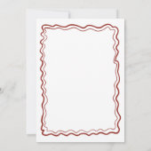 Hand getrokken Doodles Italiaanse bruiloft Save th Save The Date (Achterkant)