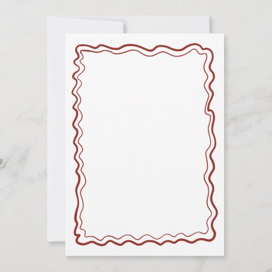 Hand getrokken Doodles Italiaanse bruiloft Save th Save The Date (Achterkant)