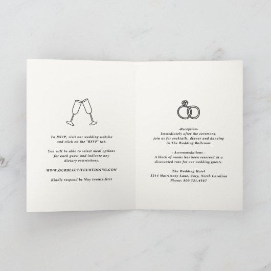 Hand getrokken Doodles Moderne bruiloft (Binnen)