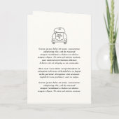 Hand getrokken Doodles Moderne bruiloft (Achterkant)