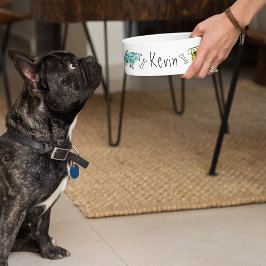 Hand getrokken Doodles Pet Bowl Sjabloon Voerbakje