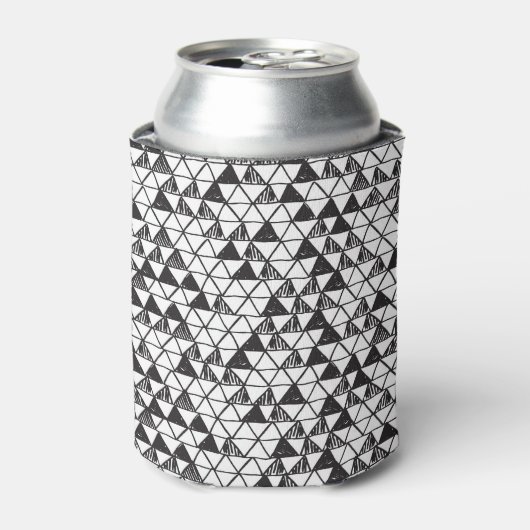 Hand getrokken driehoeken:  abstract. blikjeskoeler (Blikje Voorkant)