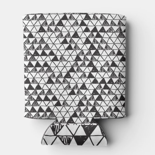 Hand getrokken driehoeken:  abstract. blikjeskoeler (Achterkant)