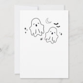 Hand getrokken Drink omhoog heksen Halloween Party Kaart (Achterkant)