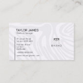 Hand getrokken dubbelzijdig horizontaal Visitekaar Visitekaartje (Achterkant)