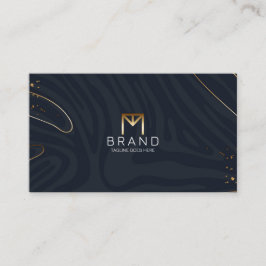 Hand getrokken dubbelzijdig horizontaal Visitekaar Visitekaartje