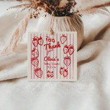 Hand getrokken een Berry Sweet Aardbeien Baby show