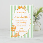 Hand getrokken een Spritz oudere Aperol Spritz ver Kaart (Staand voorkant)