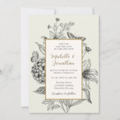  Hand getrokken Eenvoudige Floral Christelijke Bru Kaart (Voorkant)