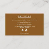 Hand getrokken Elegant Bakery Visitekaartje (Achterkant)