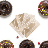 Hand getrokken Elegant Bakery Visitekaartje