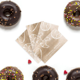 Hand getrokken Elegant Bakery Visitekaartje