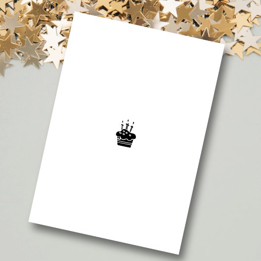 Hand getrokken elke leeftijd Verjaardag ballon Min Kaart