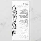 Hand getrokken Eucalyptus Spring Eenvoudige modern Menu (Voorkant)