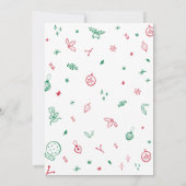 Hand getrokken favoriete dingen Gift Christmas Par Kaart (Achterkant)