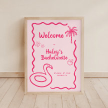 Hand getrokken Final Flamingle Bachelorette Welkom