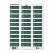 Hand getrokken Floral Garland Retour Adres Labels (Full Sheet)