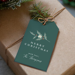 Hand getrokken Floral Garland Retour Adres Labels Cadeaulabel