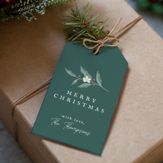 Hand getrokken Floral Garland Retour Adres Labels Cadeaulabel