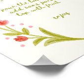 Hand getrokken Floral Mom-osa Bar Poster (Hoek)