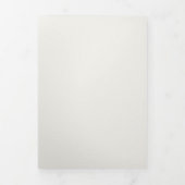 Hand Getrokken Foto Huwelijk Drieluik Uitnodiging (Cover)