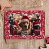 Hand getrokken Foto Vrolijk Kerstfeest Kaart