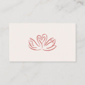 Hand getrokken  Franse rode grillige bruiloft Informatiekaartje (Achterkant)