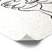 Hand getrokken Funky Doodle Bruiloft Welkomstbord Poster (Hoek)