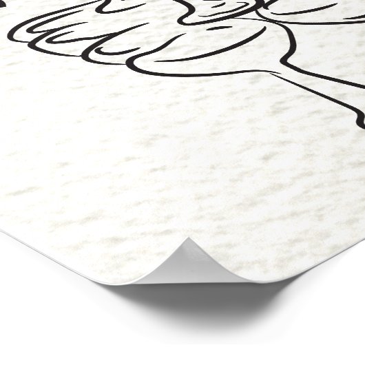 Hand getrokken Funky Doodle Bruiloft Welkomstbord Poster (Hoek)