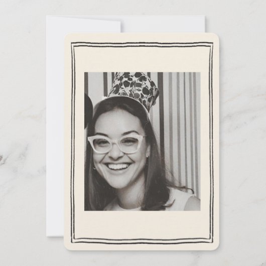 Hand getrokken funky handschrift bruids brunch kaart (Achterkant)