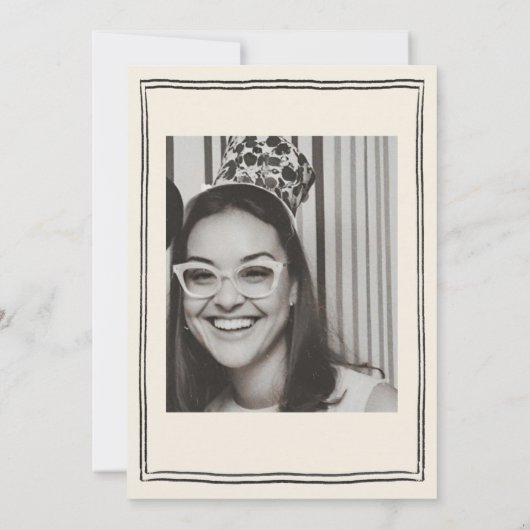 Hand getrokken funky handschrift bruids brunch kaart (Achterkant)