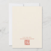 Hand getrokken Funky Handschrift Save the date (Achterkant)