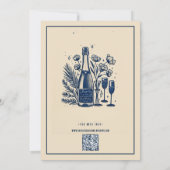 Hand getrokken Funky Handschrift Save the date (Achterkant)