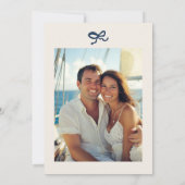 Hand getrokken Funky Nautical Beach Engagement Par Kaart (Achterkant)