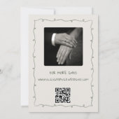 Hand getrokken Funky Tekening Handgeschreven bruil Kaart (Achterkant)