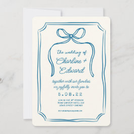 Hand getrokken Funky Tekening Handschrift Bruiloft Kaart