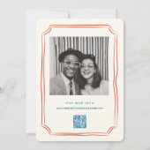 Hand getrokken Funky Tekening Handschrift Bruiloft Kaart (Achterkant)