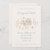 Hand getrokken Funky Whimsical Pastel repetitie di Kaart (Voorkant / Achterkant)