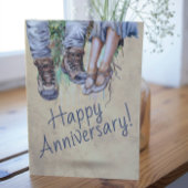 Hand getrokken Funny Chic Jubileum Feestdagenkaart