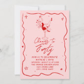 Hand getrokken gejuich voor veertig eigenzinnige 4 kaart (Voorkant)