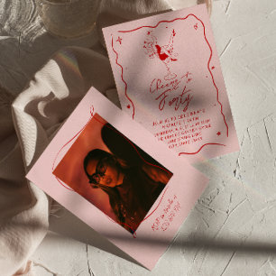 Hand getrokken gejuich voor veertig eigenzinnige 4 kaart