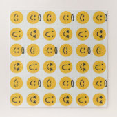 Hand getrokken Gelukkig Emoji Patroon Legpuzzel (Horizontaal)