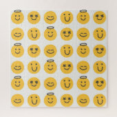 Hand getrokken Gelukkig Emoji Patroon Legpuzzel (Verticaal)