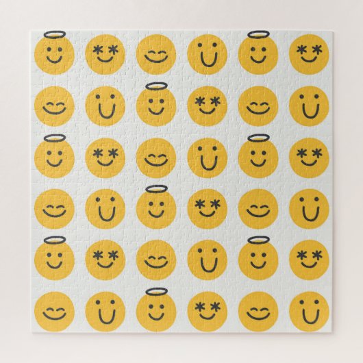 Hand getrokken Gelukkig Emoji Patroon Legpuzzel (Verticaal)