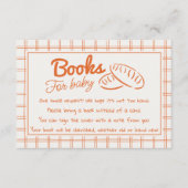 Hand getrokken genderneutraal brood Baby boek aanv Informatiekaartje (Voorkant)