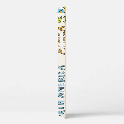 Hand getrokken  Geografie Illustratie Case-Mate iPhone Case (Achterkant / Rechts)